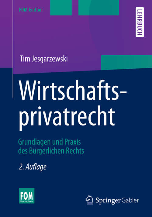 Book cover of Wirtschaftsprivatrecht, 2. Auflage