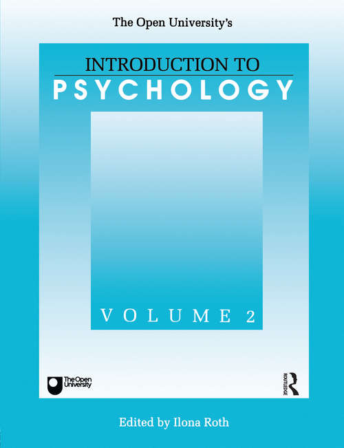 Book cover of Introduction To Psychology V2 (Open University Course Dse202 Ser.)