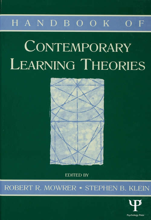 Book cover of Handbook of Contemporary Learning Theories