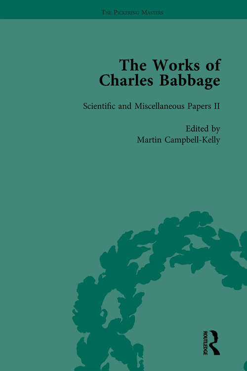 Book cover of The Works of Charles Babbage Vol 5