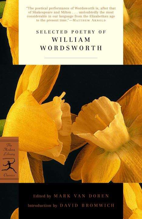 Book cover of Selected Poetry of William Wordsworth