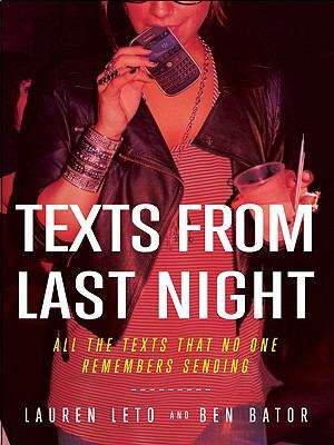 Book cover of Texts From Last Night