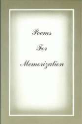 Book cover of Poems For Memorization