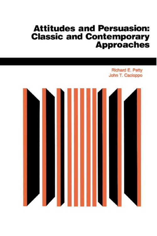 Book cover of Attitudes And Persuasion