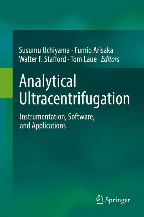 Book cover of Analytical Ultracentrifugation: Instrumentation, Software, and Applications