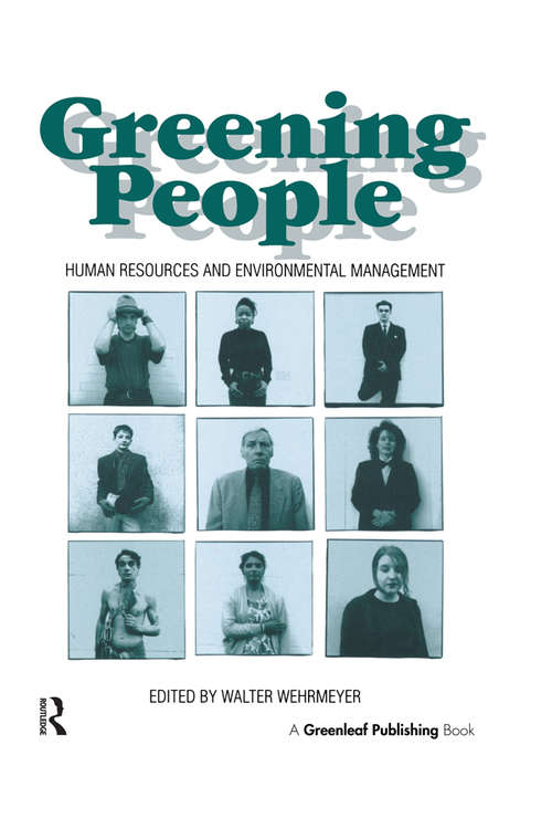 Book cover of Greening People: Human Resources and Environmental Management