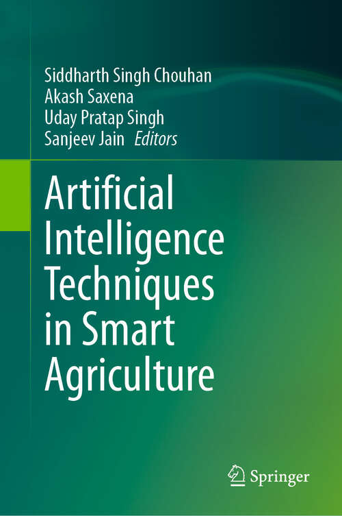 Book cover of Artificial Intelligence Techniques in Smart Agriculture