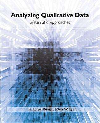 Book cover of Analyzing Qualitative Data: Systematic Approaches