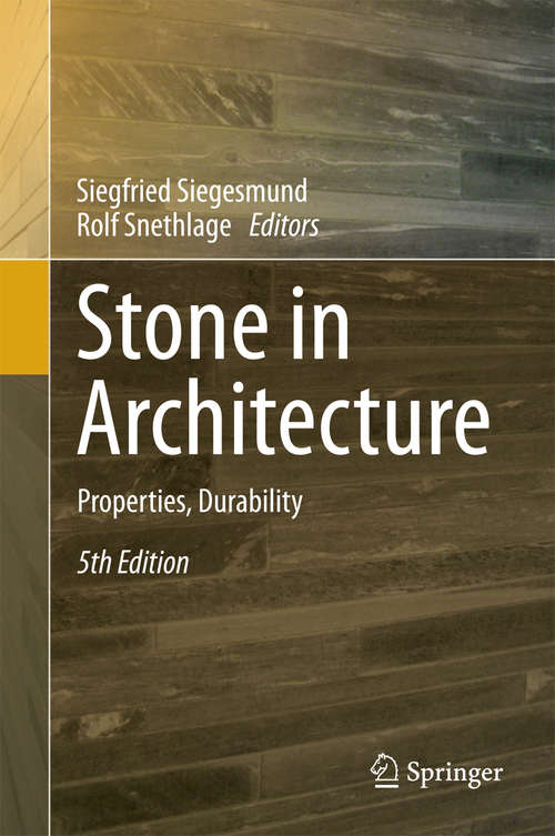 Book cover of Stone in Architecture