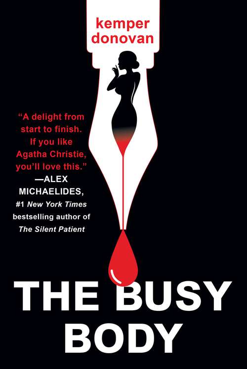 Book cover of The Busy Body: A Witty Literary Mystery with a Stunning Twist