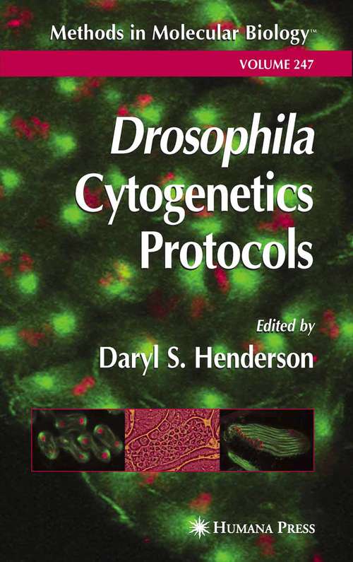 Book cover of Drosophila Cytogenetics Protocols