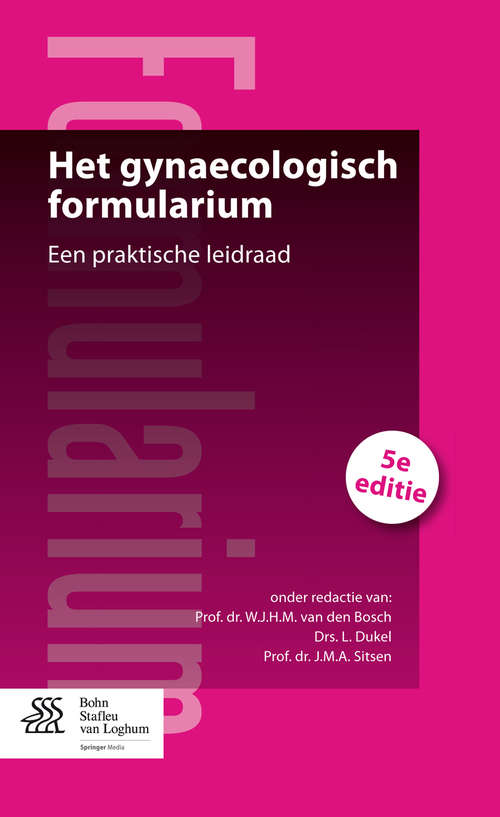 Book cover of Het gynaecologisch formularium