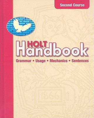 Book cover of Holt Handbook Grammar: Usage, Mechanics, Sentences (Second Course)