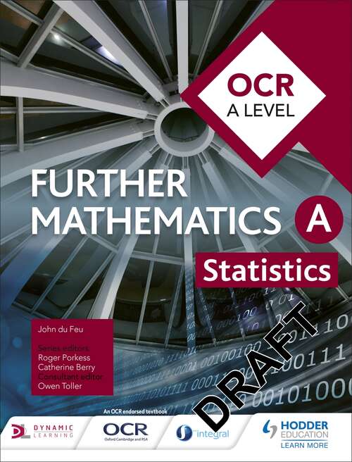 Book cover of OCR A Level Further Mathematics Statistics
