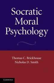 Book cover of Socratic Moral Psychology