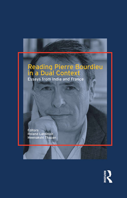 Book cover of Reading Pierre Bourdieu in a Dual Context: Essays from India and France