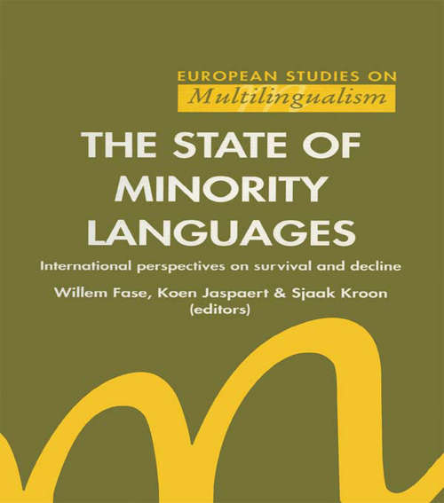 Book cover of The State of Minority Languages