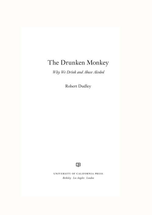 Book cover of The Drunken Monkey