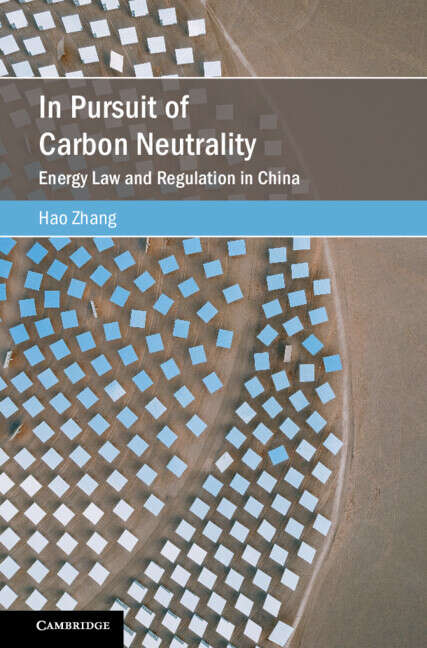 Book cover of Cambridge Studies On Environment, Energy And Natural Resources Governance: In Pursuit of Carbon Neutrality