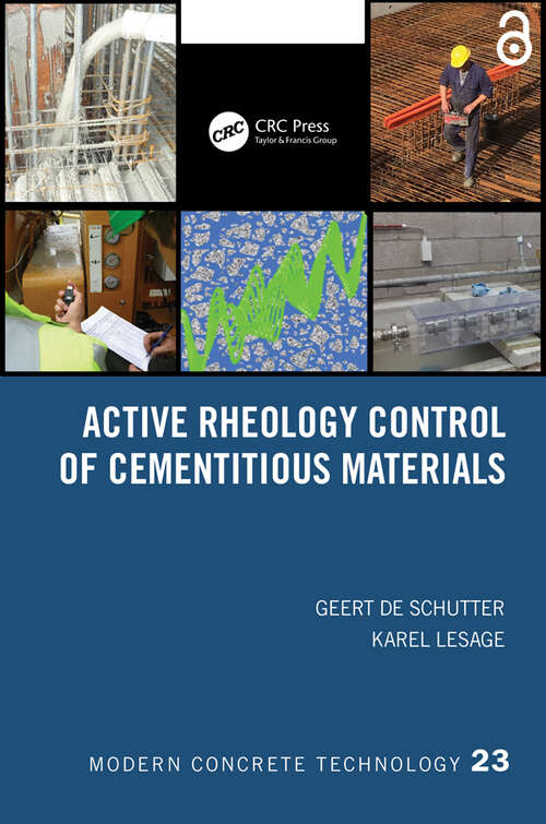 Book cover of Active Rheology Control of Cementitious Materials (Modern Concrete Technology #23)