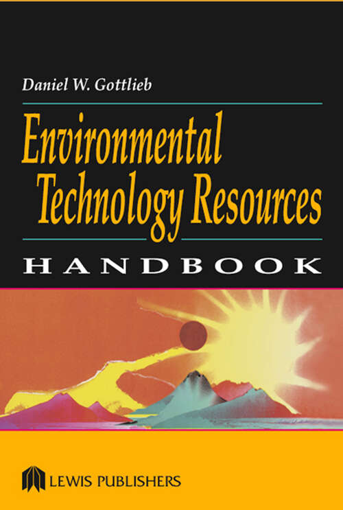 Book cover of Environmental Technology Resources Handbook (1)