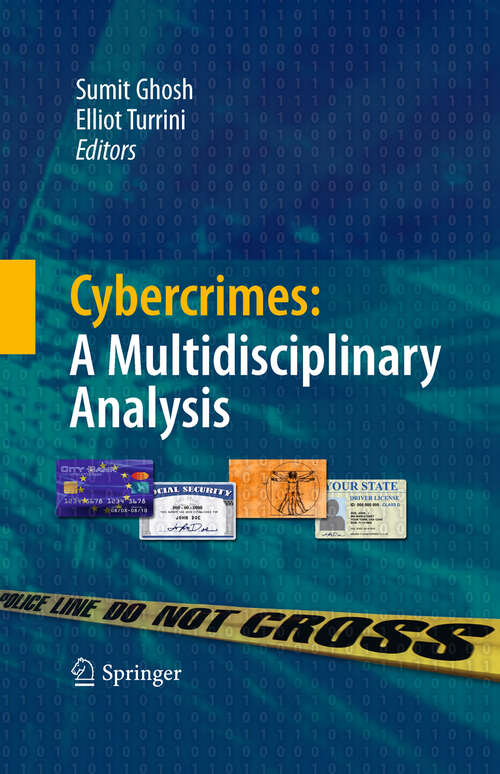 Book cover of Cybercrimes: A Multidisciplinary Analysis