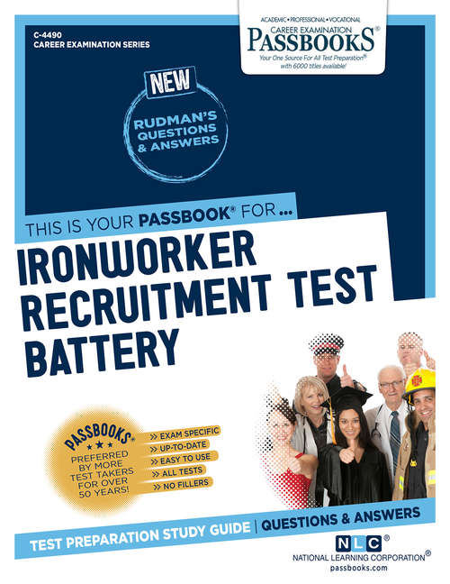 Book cover of Ironworker Recruitment Test Battery: Passbooks Study Guide (Career Examination Series)