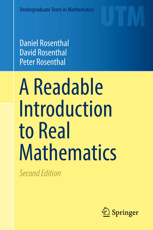 Book cover of A Readable Introduction to Real Mathematics (Undergraduate Texts in Mathematics)