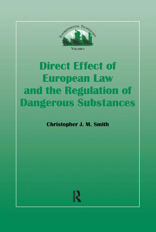 Book cover of Direct Effect Of European Law