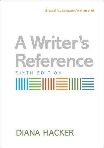Book cover of A Writer's Reference