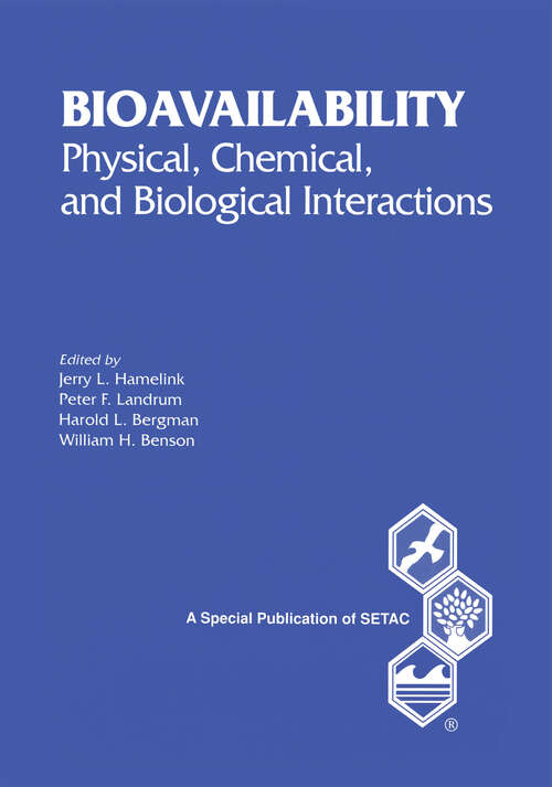 Book cover of Bioavailability: Physical, Chemical, and Biological Interactions