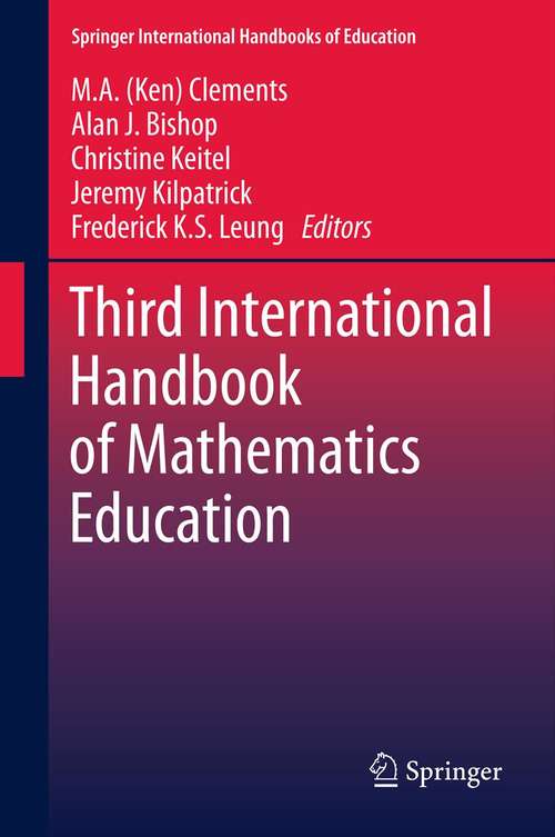 Book cover of Third International Handbook of Mathematics Education