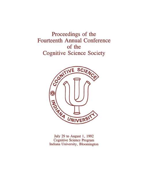 Book cover of Proceedings of the Fourteenth Annual Conference of the Cognitive Science Society