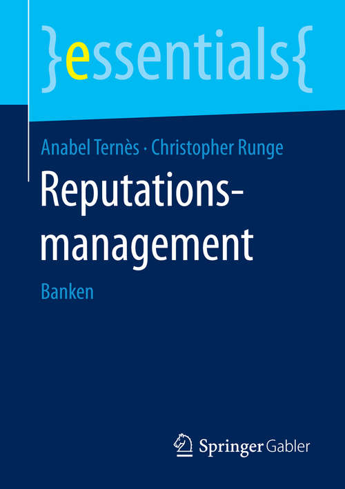 Book cover of Reputationsmanagement: Banken (essentials)