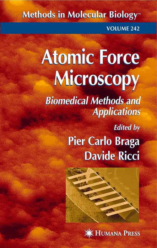 Book cover of Atomic Force Microscopy: Biomedical Methods and Applications (Methods in Molecular Biology #242)