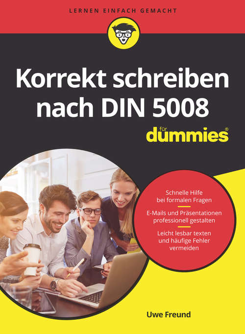 Book cover of Korrekt schreiben nach DIN 5008 für Dummies (Für Dummies)