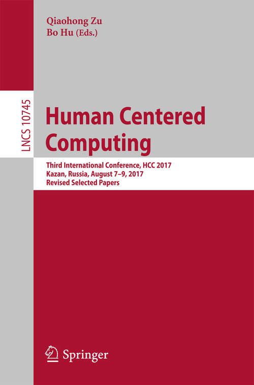 Book cover of Human Centered Computing