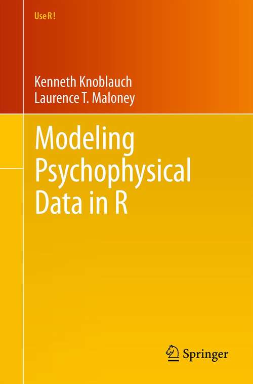 Book cover of Modeling Psychophysical Data in R