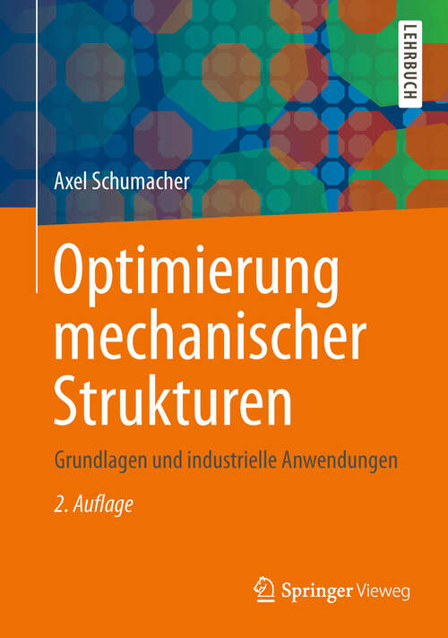 Book cover of Optimierung mechanischer Strukturen