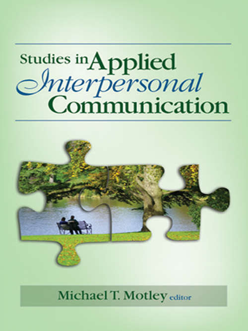 Book cover of Studies in Applied Interpersonal Communication
