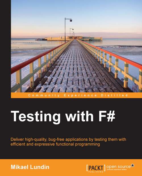Book cover of Testing with F#