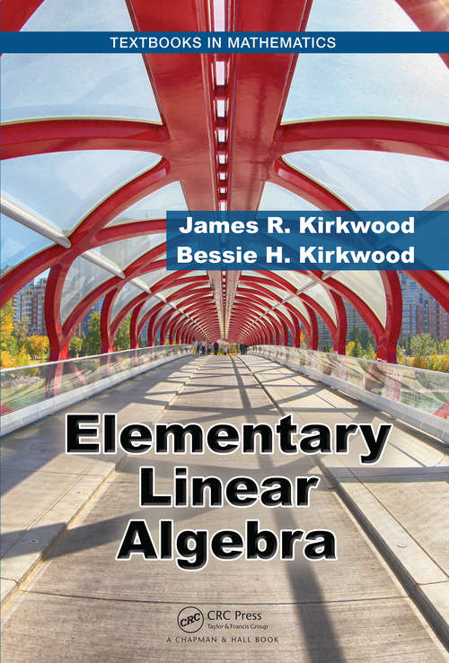 Book cover of Elementary Linear Algebra (Textbooks in Mathematics)