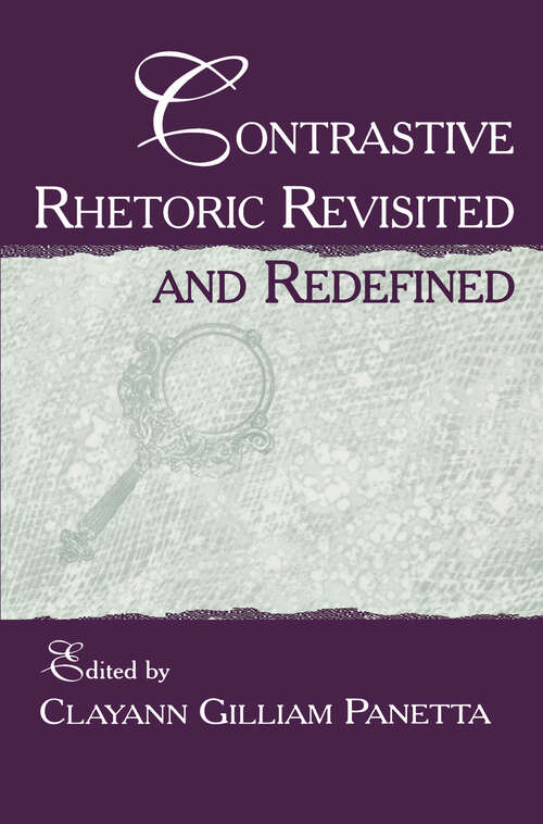 Book cover of Contrastive Rhetoric Revisited and Redefined