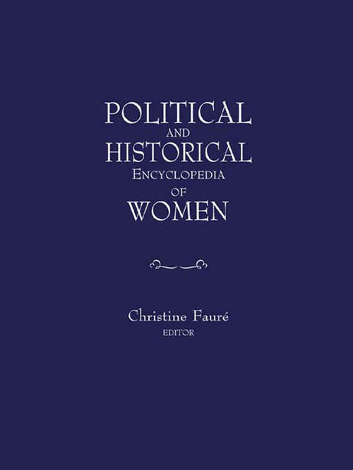 Book cover of Political and Historical Encyclopedia of Women