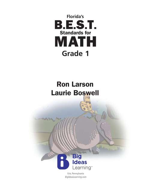 Book cover of Florida's B.E.S.T. Standards for MATH 2023 Grade 1