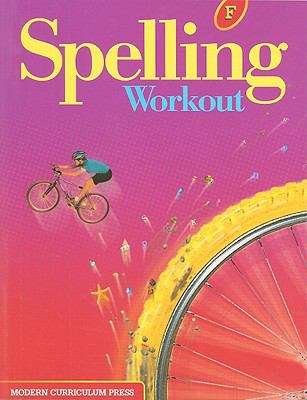 Book cover of Spelling Workout: Level F