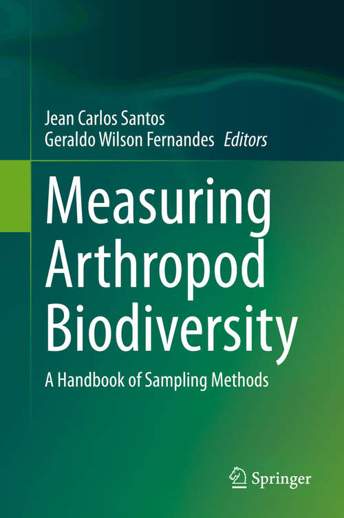 Book cover of Measuring Arthropod Biodiversity: A Handbook of Sampling Methods (1st ed. 2021)