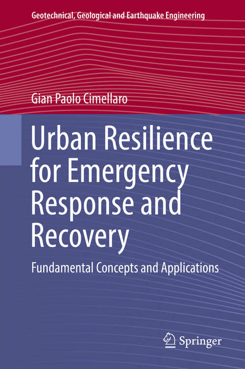 Book cover of Urban Resilience for Emergency Response and Recovery