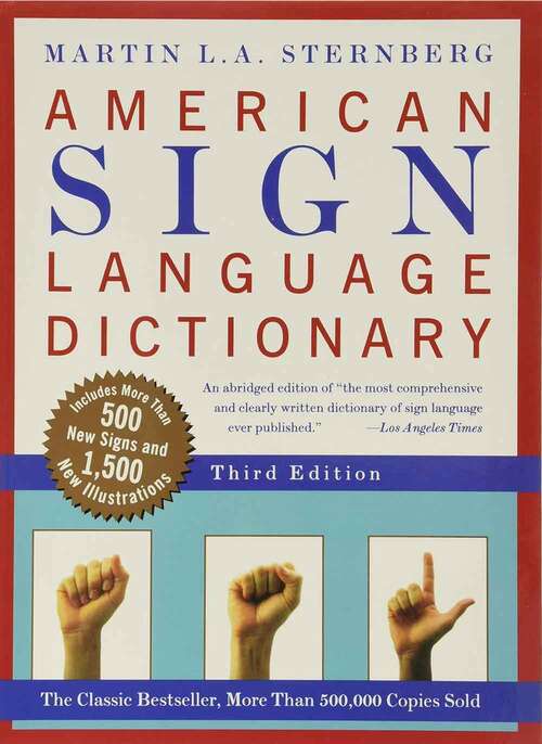 Book cover of American Sign Language Dictionary (Third Edition)