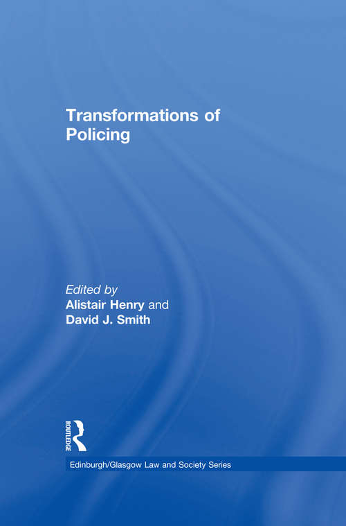 Book cover of Transformations of Policing (Critical Studies in Jurisprudence)